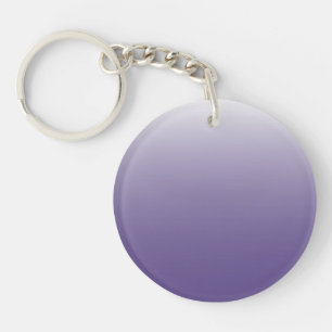 Two-tone gradient ombre Ultra Violet Keychain