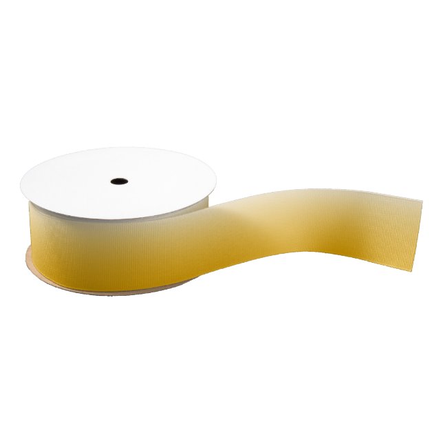 Two-tone gradient ombre yellow grosgrain ribbon (Spool)