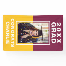 Two Tone Graduation Banner