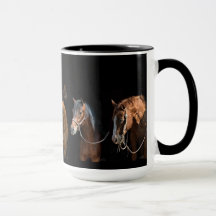 Two-tone Horse Lovers Coffee Mug