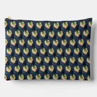 Two Tone Leaf Pattern Print Cut Sew Bag