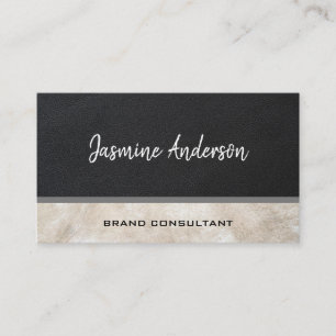Two Tone Leather   Consulting Business Card