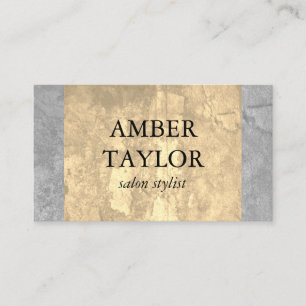 Two Tone Luxe Grunge Texture Business Card