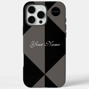 Two Tone Modern Graphic in Any Colour HAMbyWG iPhone 16 Pro Max Case