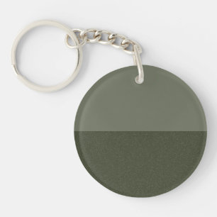 Two-Tone Moss Acrylic Keychain – Customizable