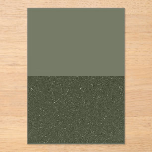 Two-Tone Moss Green Acrylic Invite – Customizable Invitations