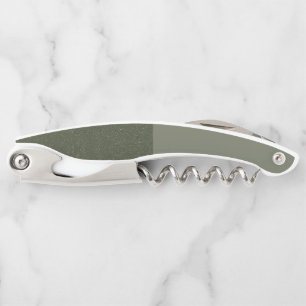 Two-Tone Moss Green Corkscrew – Customizable