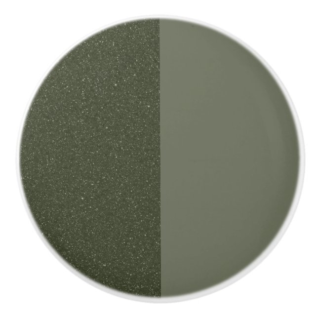 Two-Tone Moss Green Drawer Pull – Customizable (Front)