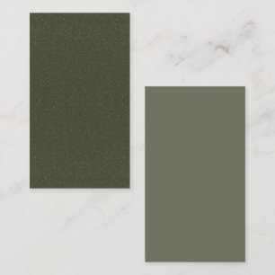 Two-Tone Moss Green Flat Note Card – Customizable