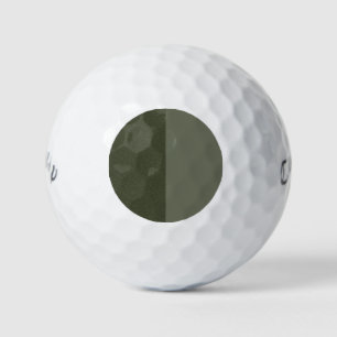 Two-Tone Moss Green Golf Ball – Custom Print