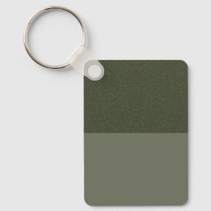 Two-Tone Moss Green Keychain Tag – Customizable