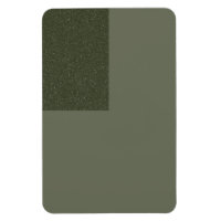 Two-Tone Moss Green Magnet With Texture Block