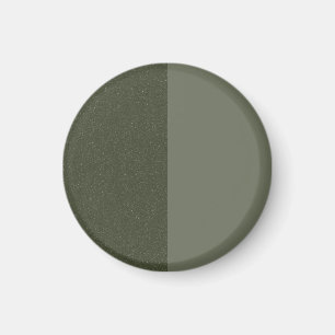 Two-Tone Moss Green Modern Magnet – Customizable