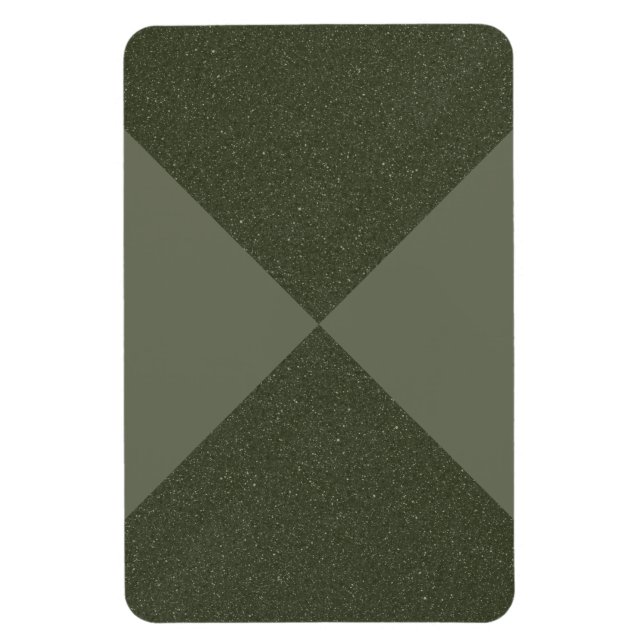 Two-Tone Moss Green Promo Magnet – Customizable (Vertical)