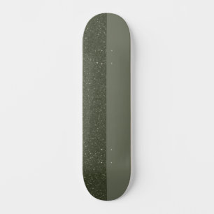 Two-Tone Moss Green Skateboard Deck – Customizable