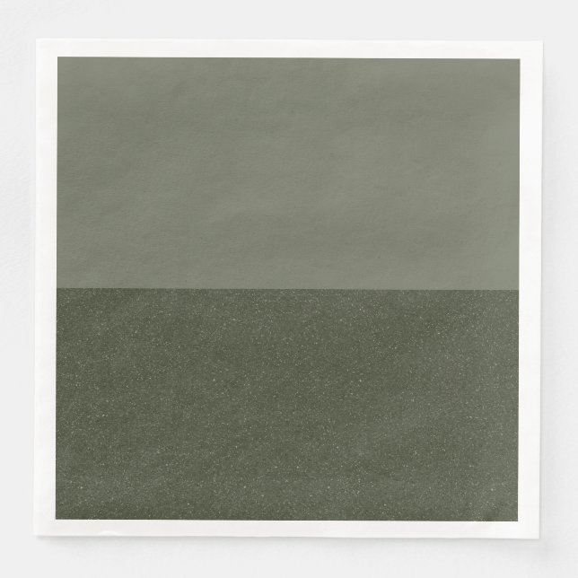 Two-Tone Moss Green Textured Napkin – Customizable (Front)