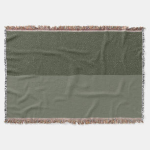 Two-Tone Moss Green Woven Blanket – Customizable