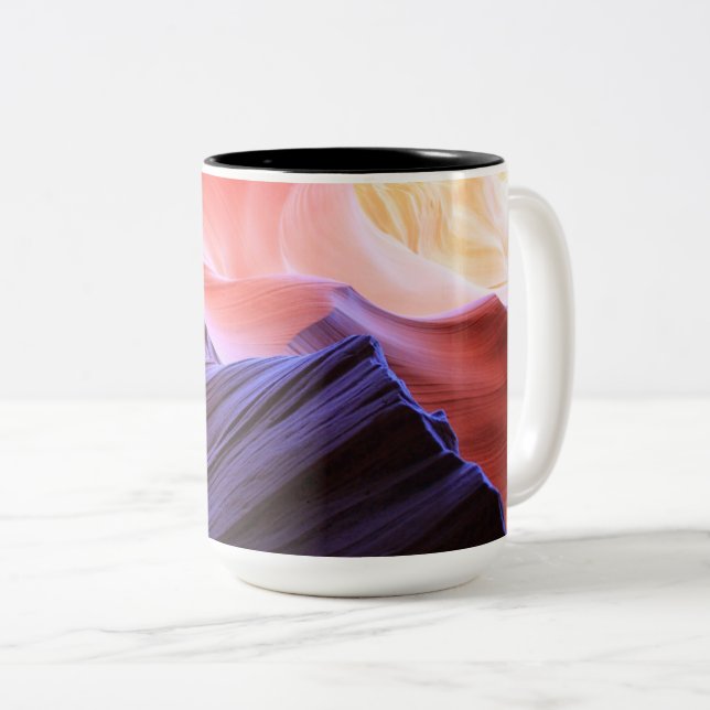Two-Tone Mug, 15 oz Coffee Mug (Front Right)
