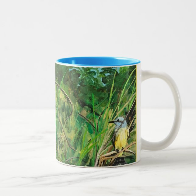 Two tone mug "Breathe and Release" (Right)