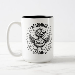 Two-Tone Mug Cozy Quote for Coffee Lovers