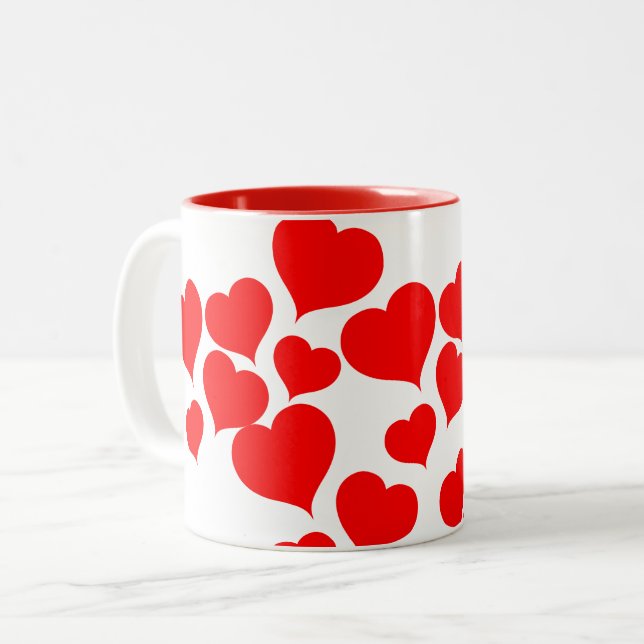 Two-Tone Mug Heart (Front Left)
