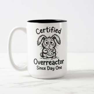 Two-Tone Mug Sarcastic Anxious Bunny Funny Quote