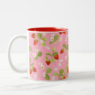 Two Tone Mug Strawberry Garden