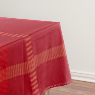 Two-Tone Plaid Christmas Tablecloth