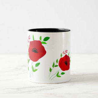 Two-Tone Pomegranate Coffee Mug