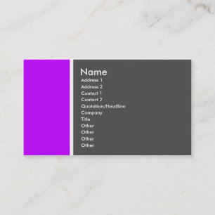 Two Tone (Purple and Grey) - Customized Business Card