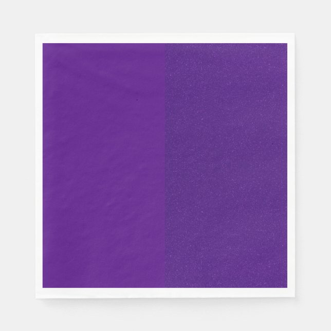 Two-Tone Purple Luxe Paper Napkin – Customizable (Front)