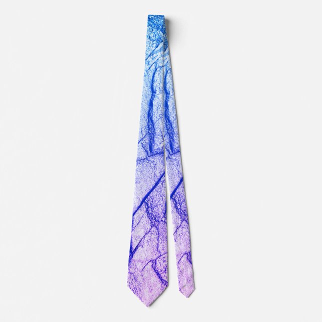  Two Tone Purple Marble Look Tie (Front)