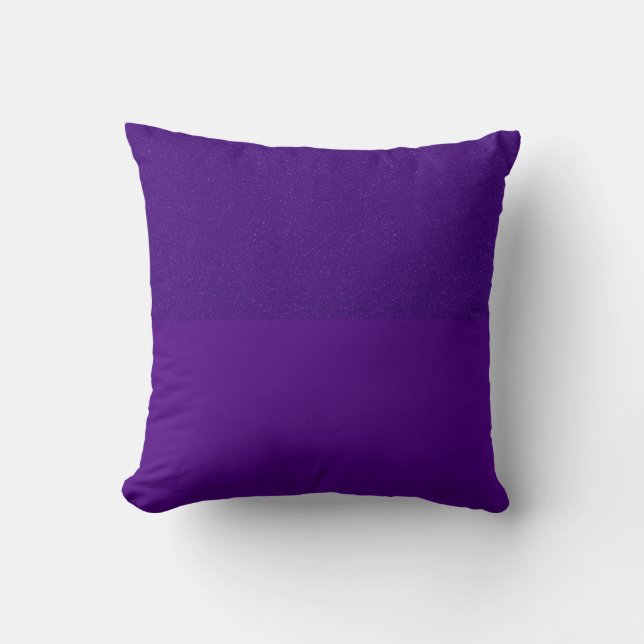Two-Tone Purple Noise-Effect Throw Pillow (Custom) (Front)