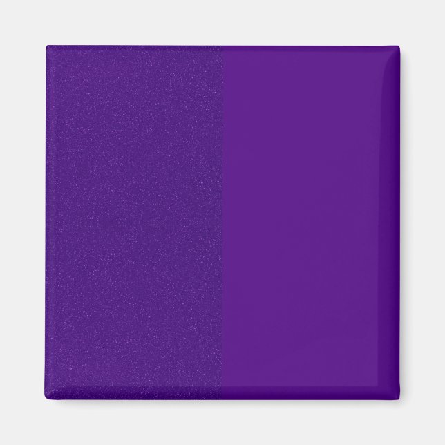 Two-Tone Purple Square Magnet – Customizable (Front)