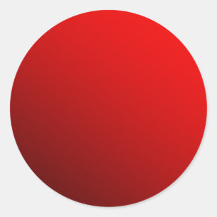 Two Tone Red Classic Round Sticker