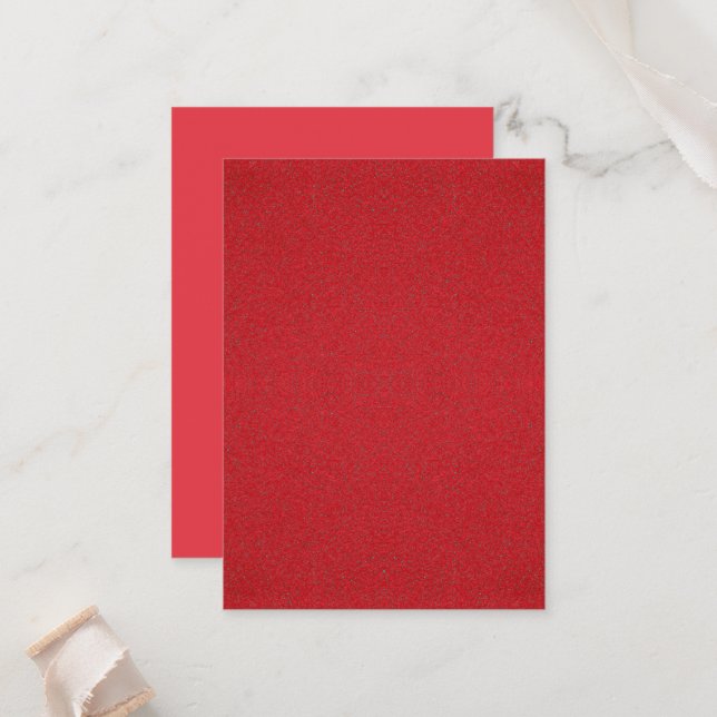 Two-Tone Red Flat Place Cards – Customizable (Front/Back In Situ)