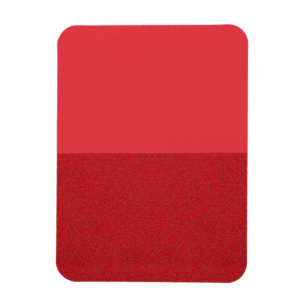 Two-Tone Red Half-and-Half Photo Magnet (Custom)