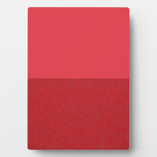 Two-Tone Red Speckle & Matte Table Plaque (Custom)