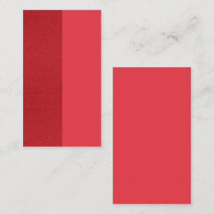 Two-Tone Red Vertical Business Card – Customizable