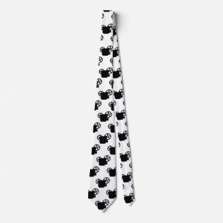 TWO TONE RETRO MOVIE PROJECTORS PATTERN  TIE