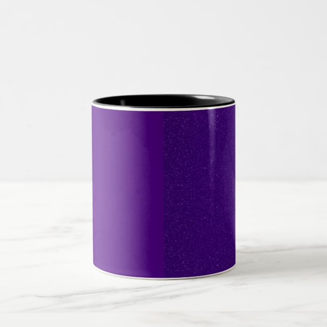 Two-Tone Speckled Purple Coffee Mug – Customizable (Center)