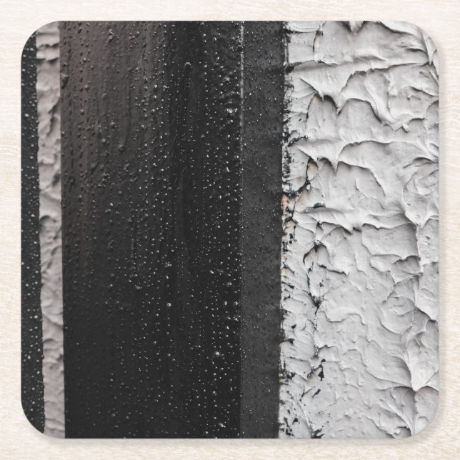 two tone square paper coaster (Front)