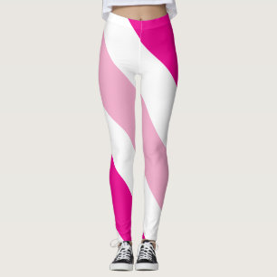 Two-tone striped  leggings
