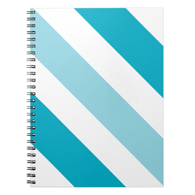 Two-tone striped  notebook (Front)