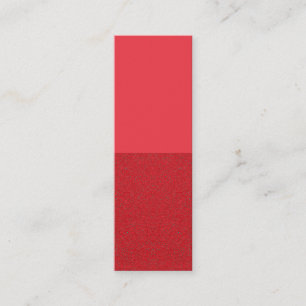 Two-Tone Tomato Red Calling Card – Customizable