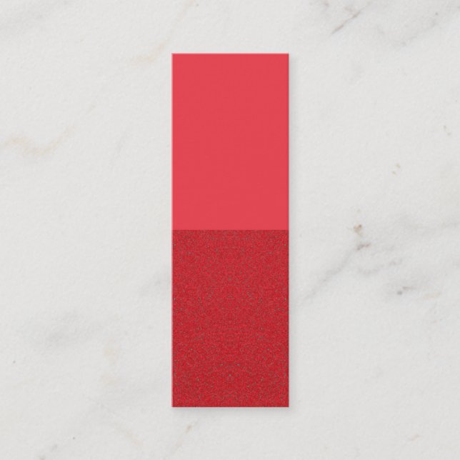 Two-Tone Tomato Red Calling Card – Customizable (Front)