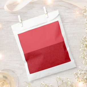 Two-Tone Tomato Red Favour Bags – Customizable