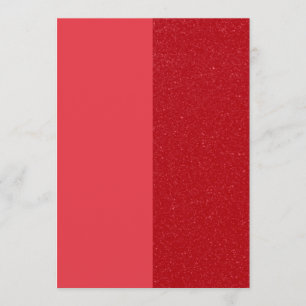 Two-Tone Tomato Red Menu Card – Customizable