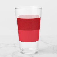 Two-Tone Tomato Red Pint Glass Cup – Customizable