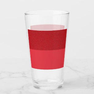 Two-Tone Tomato Red Pint Glass Cup – Customizable